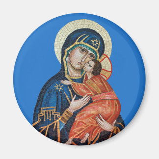 Íman Ícone do ímã redondo de Theotokos