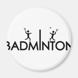 Íman ícone do texto do badminton
