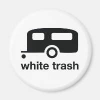 Ícone do trailer branco Trash - parque do trailer