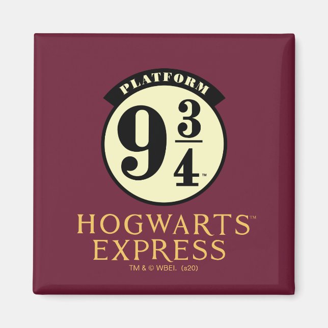 Íman Ícone HOGWARTS™ EXPRESS da plataforma 9 3/4 (Frente)