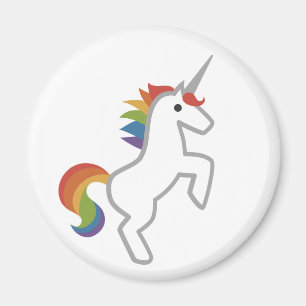 Íman Ícone mínimo mágico de Emoji do unicórnio do