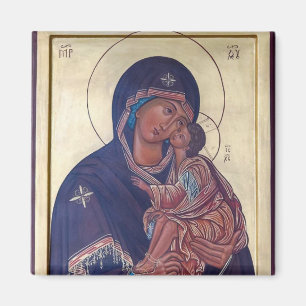 Íman Ícone Ortodoxo Cristo e Teotókos