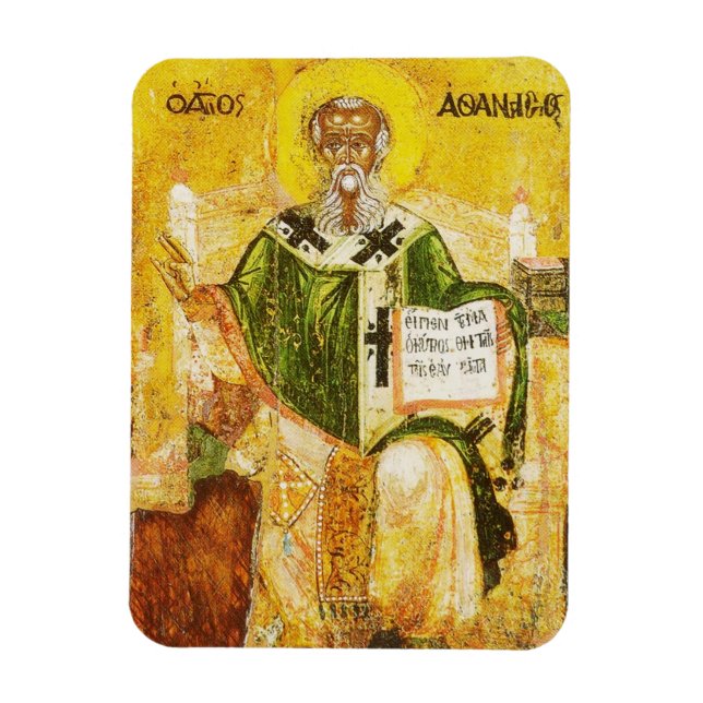 Íman Ícone Ortodoxo de São Atanásio de Alexandria (Vertical)