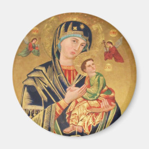 Íman Ícone ortodoxo russo - Virgem Maria e bebê Jesus