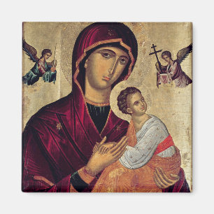 Íman Ícone que descreve a mãe santamente da paixão