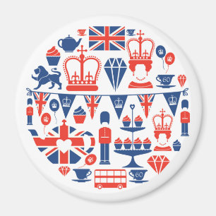 Íman Ícones britânicos do jubileu