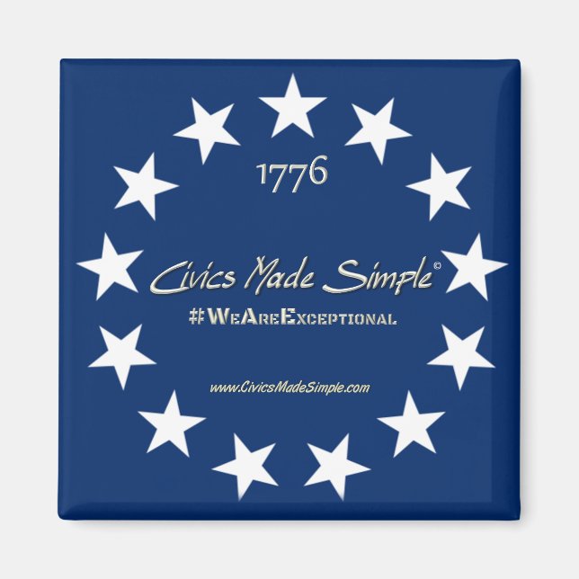 Íman Ícones Civis Fizeram Um Magneto Simples (Frente)