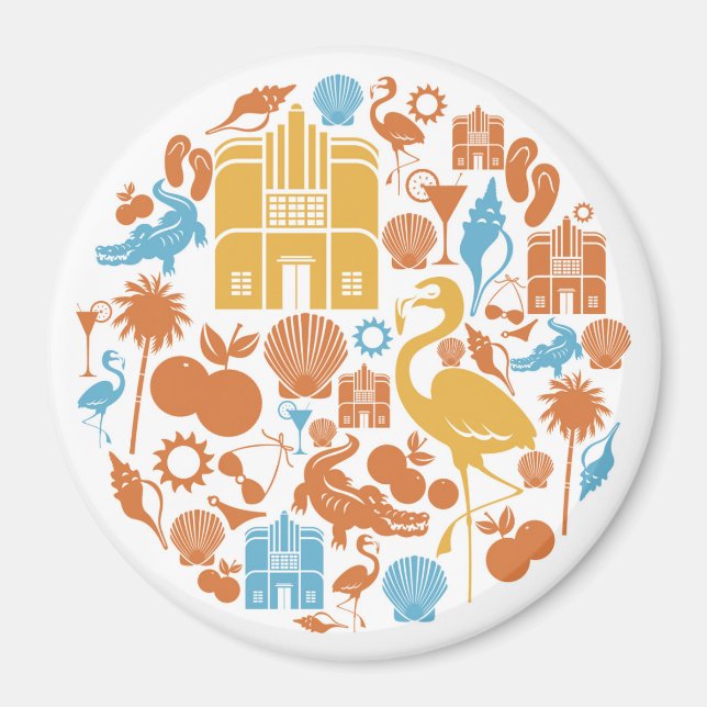 Íman Ícones da Flórida (Frente)