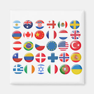 Íman Ícones de países definidos