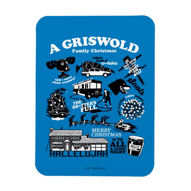 Íman Ícones e cotações das férias de Natal (Vertical)