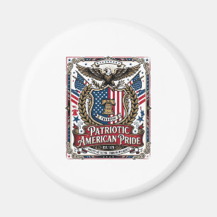 Íman Ícones e Símbolos de Escudo de Liberdade Patriótic