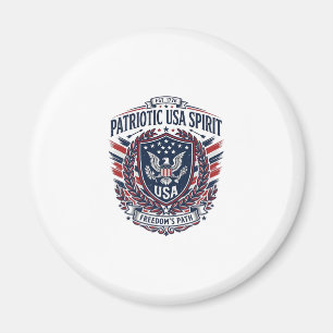 Íman Ícones e Símbolos do Escudo de Liberdade Patriótic