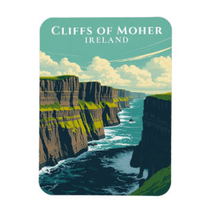 Íman Iconic Cliffs of Moher Ireland Landmark Souvenir