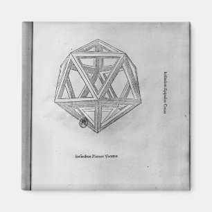 Íman Icosahedron, 'de De Divina Proportione'