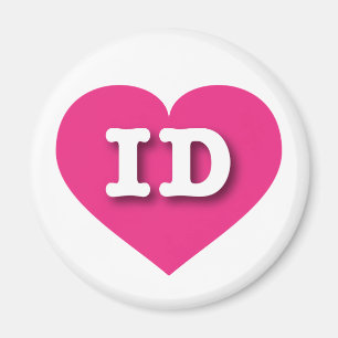 Íman Idaho Coração Rosa Quente - Grande Amor