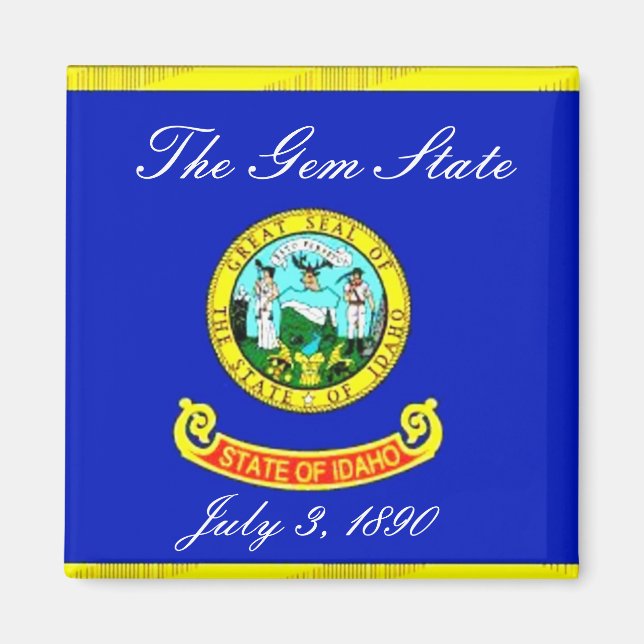 Íman Idaho Flag Magnet (Frente)
