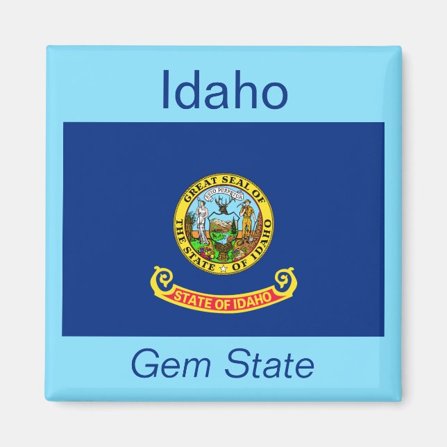 Íman Idaho Flag Magnet (Frente)