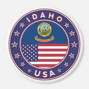 Íman Idaho, Idaho EUA, adesivo de Idaho