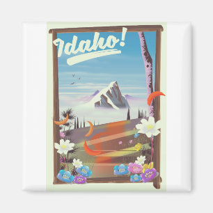 Íman Idaho! poster de viagens paisagista