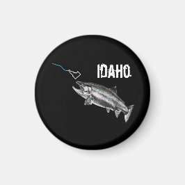 ÍMAN IDAHO STEELHEAD - AQUI PESCA PESCADA - BRILHO