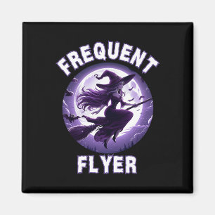 Íman Ideia do Dia de as Bruxas engraçado de Bruxa Frequ