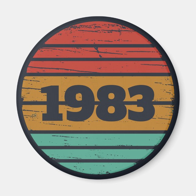 Íman Ideia personalizada de presente de aniversário de  (Frente)