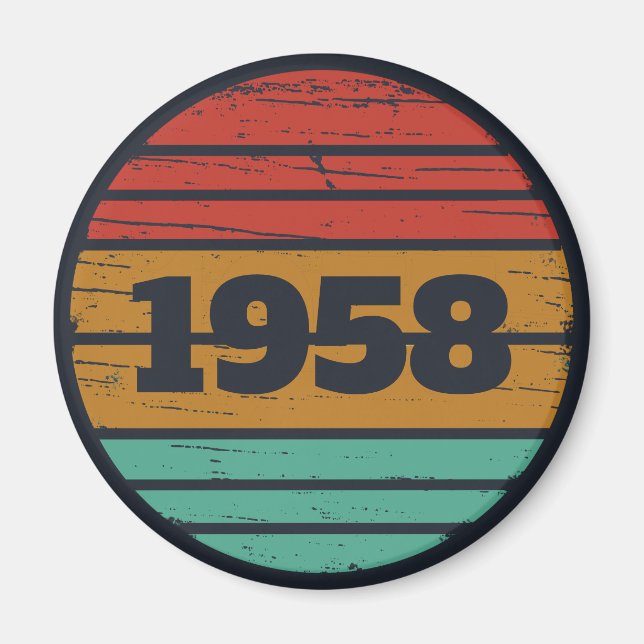 Íman Ideia personalizada de presente de aniversário de  (Frente)