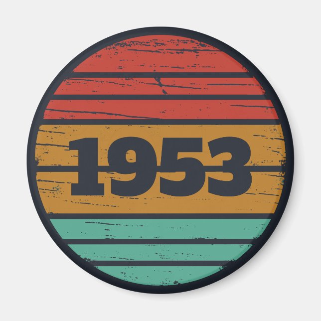 Íman Ideia personalizada de presente de aniversário de  (Frente)