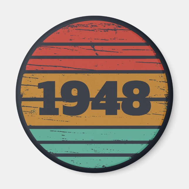 Íman Ideia personalizada de presente de aniversário de  (Frente)