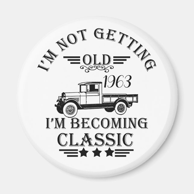 Íman Ideia personalizada de presente de aniversário de  (Frente)