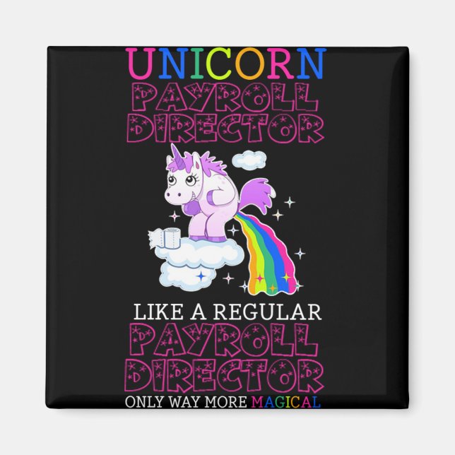Íman Ideias de oferta de emprego - Unicorn Payroll Dire (Frente)