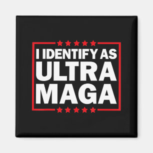 Íman Identifico-Me Como Ultra MAGA Ultra MAGA E Orgulho