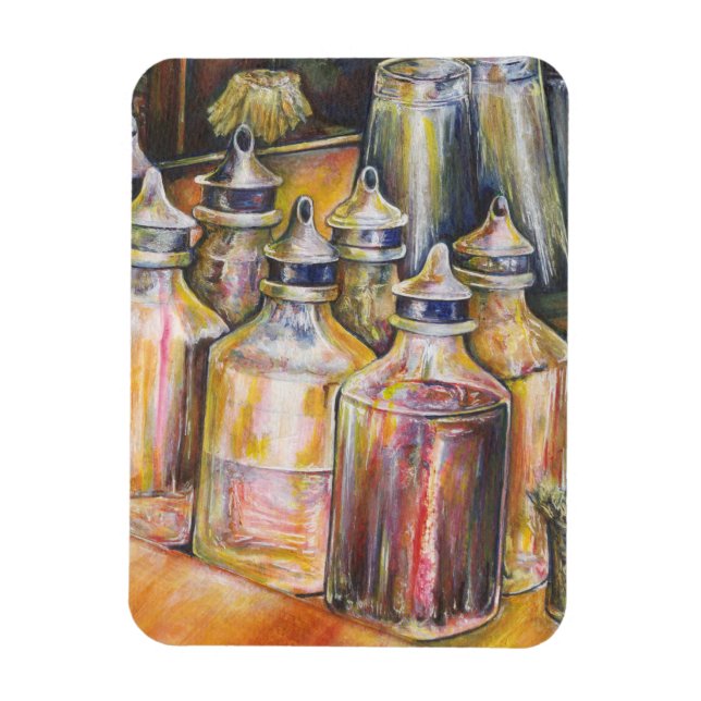 Íman Ideografia da luz Ouro (Vertical)