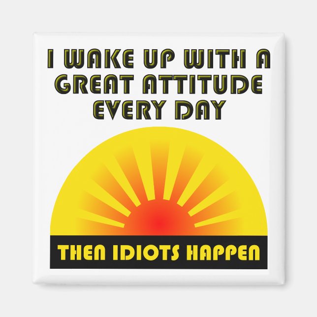 Íman Idiotas Acontecem Magnetos Engraçados (Frente)