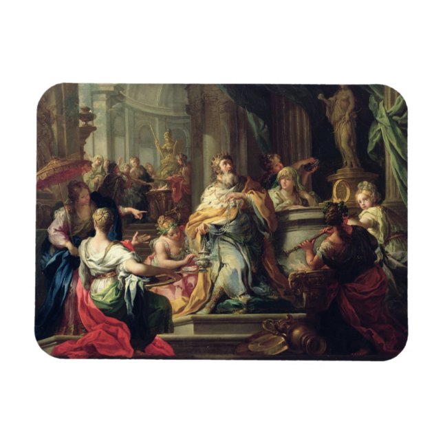 Íman Idolization of Solomon, c.1735 (oil on canvas) (Horizontal)
