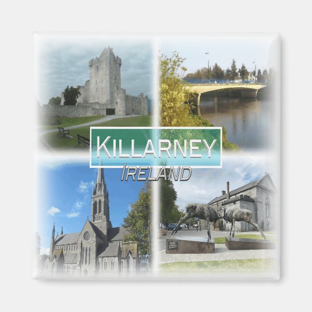 Íman IE0018 Europa, Irlanda, Killarney, frigorífico (Frente)