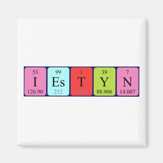 Íman Iestyn mesa periódica ímã (Frente)