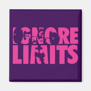 Íman IGNORAR LIMITES - Motivação do Workout feminino