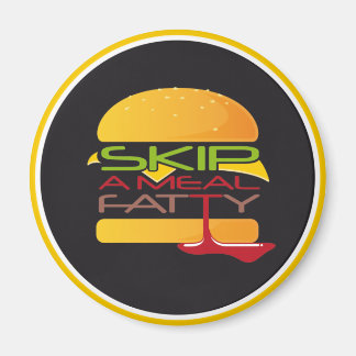 Íman Ignorar Uma Imã de geladeira Gorda Da Refeição