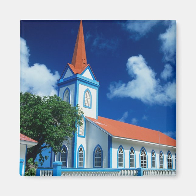 Íman Igreja colorida na ilha de Tahaa nas (Frente)