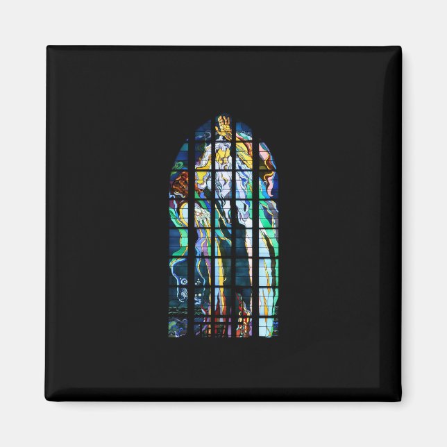 Íman Igreja Cracóvia das Ruas Francis Stainha Glass (Frente)