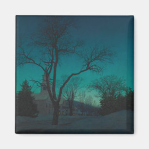 Íman Igreja da vila no ímã do crepúsculo