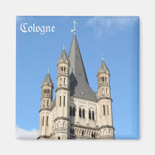 Íman igreja de Gross St. Martin em Colônia souvenir
