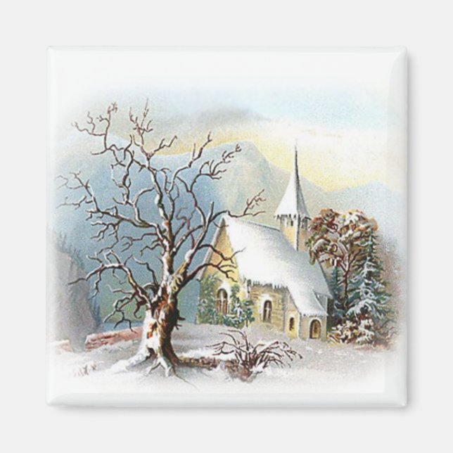 Íman Igreja de inverno (Frente)