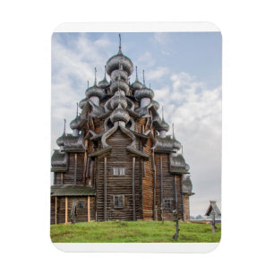 Íman Igreja de madeira ornamentada, Rússia