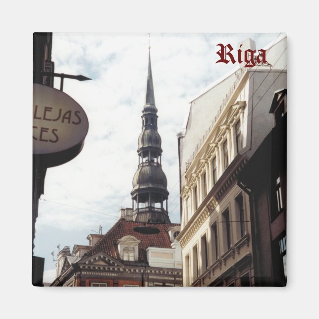 Íman Igreja de Peter rua, Riga, Letónia. (Frente)