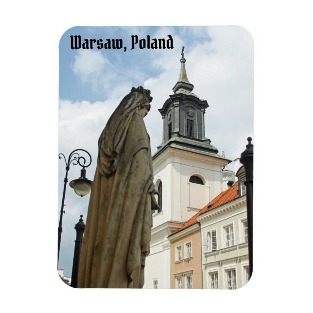 Íman Igreja e estátua de Varsóvia, Polônia (Vertical)
