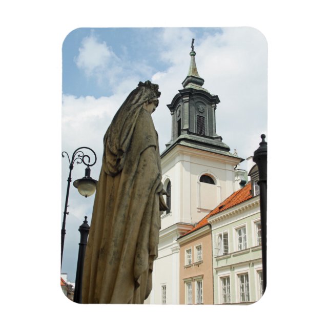 Íman Igreja e estátua de Varsóvia, Polônia (Vertical)