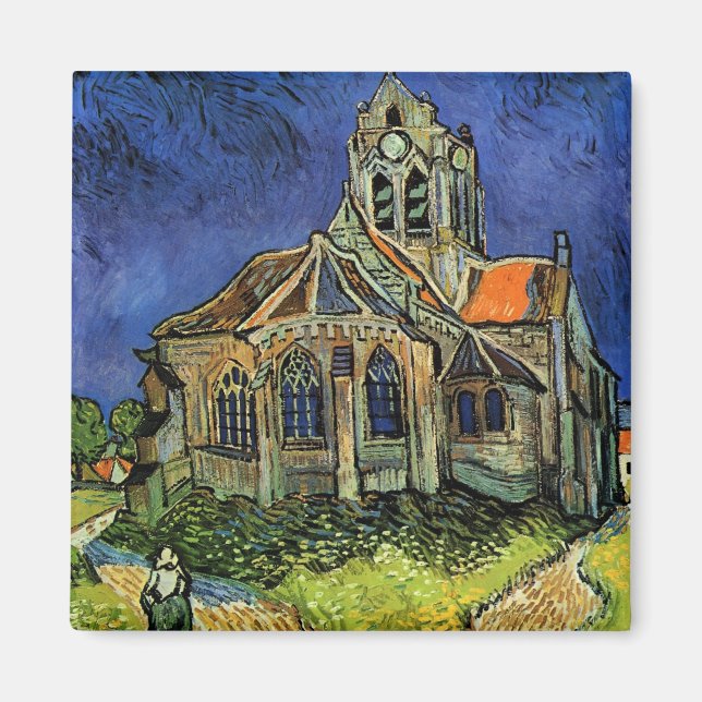 Íman Igreja em Auvers de Vincent van Gogh (Frente)