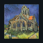 Íman Igreja em Auvers por Vincent van Gogh<br><div class="desc">A Igreja em Auvers por Vincent van Gogh é uma pintura arquitetônica de apos impressionismo de arte vintage. Uma vista exterior de uma igreja com janelas de vidro manchadas e uma figura caminhando em direção à Capela ao longo de um caminho de pedra. Sobre o artista: Vincent Willem van Gogh...</div>